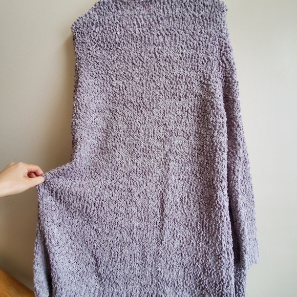 Only textured yarn long sweater cardigan grey, medium - Picture 7 of 7